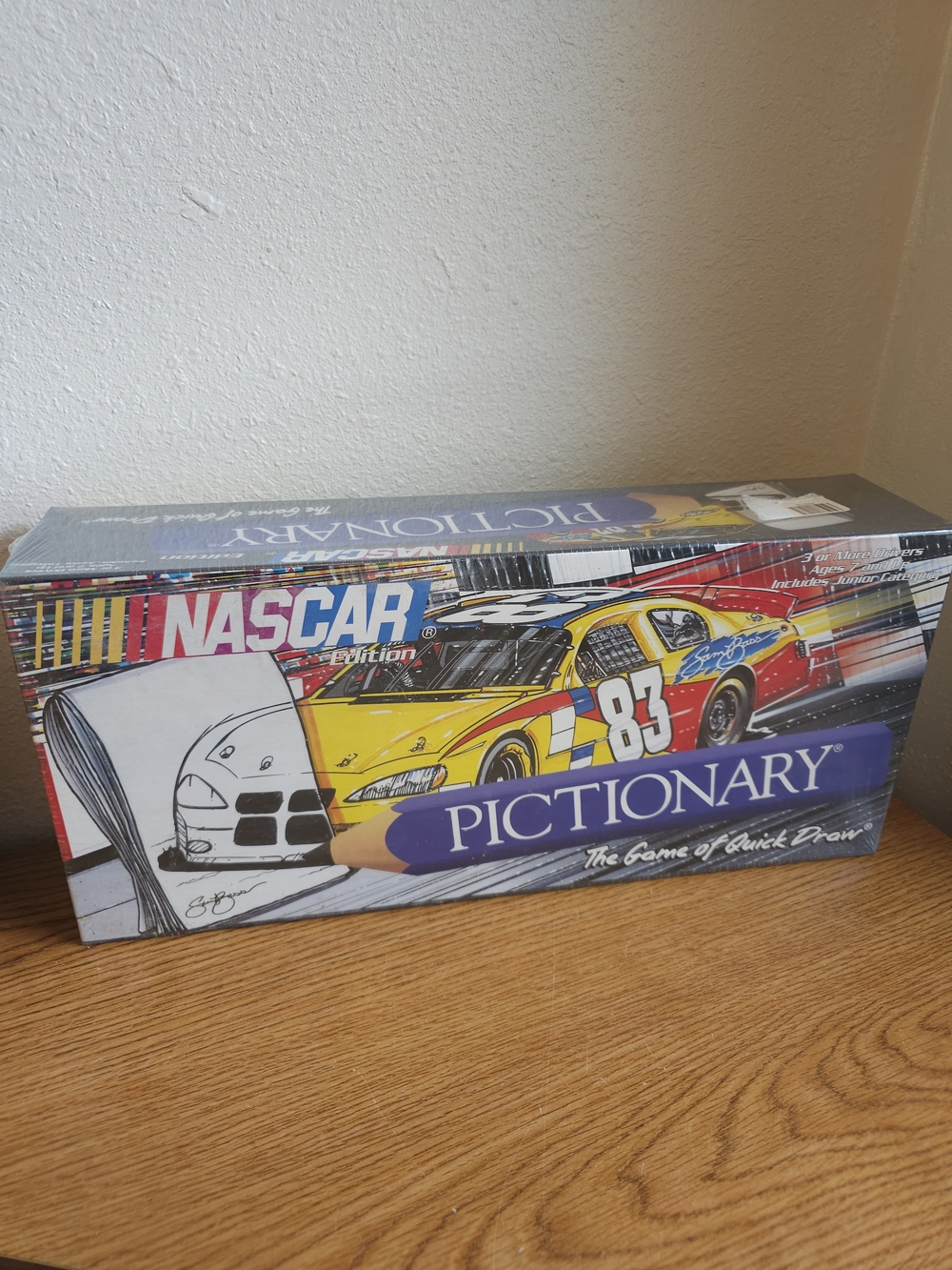 Nascar Pictionary New Sealed Board Game Junior Category Gift Car Racing